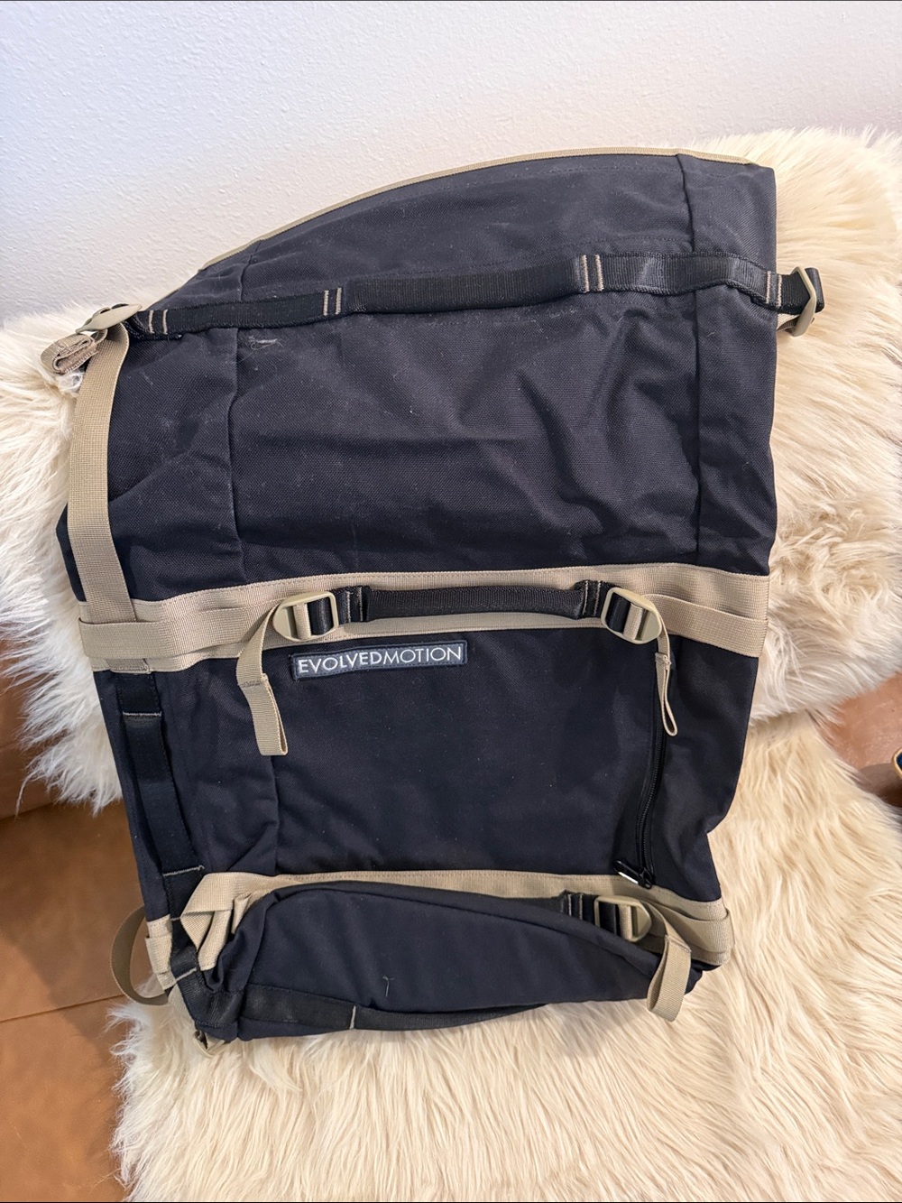 Black and Tan Backpack